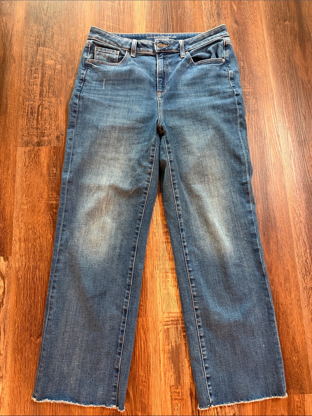 Chico’s High Rise Straight Leg Jean
